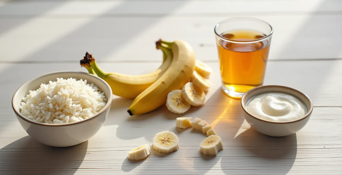 Composition minimaliste d'aliments recommandés pour la récupération intestinale